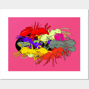 Colorful Ants Posters and Art